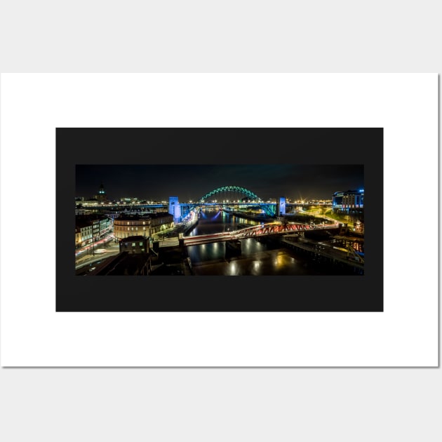 The Tyne Bridge Panoramic Wall Art by davehudspeth